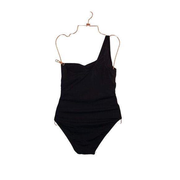 Andie Swim Nantucket One-Piece Swimsuit Black One-Shoulder NWT - Pick Your Size - Picture 2 of 16